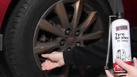 Selador e inflador para reparo de pneus de carro